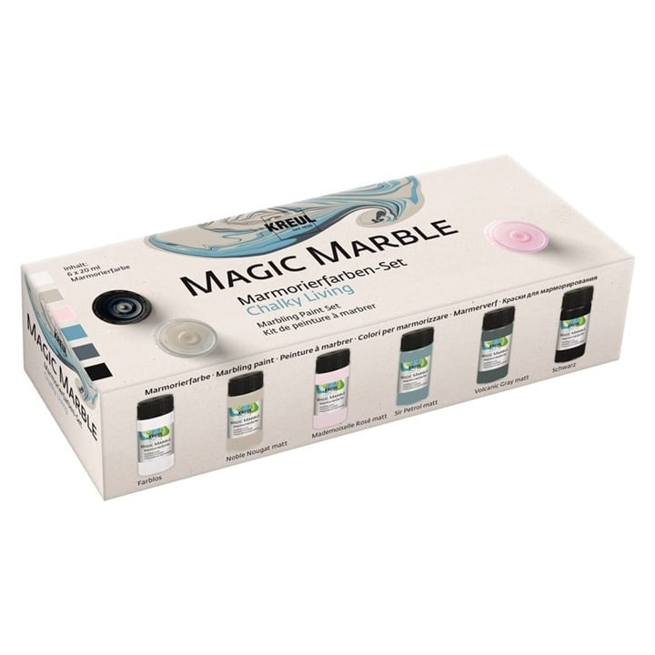 Kreul Magic Marble Chalky Marmorierfarben-Set 6x20 ml