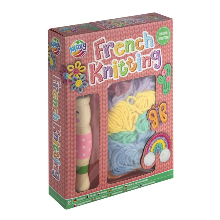 Set für französisches Stricken 21x15,5x4 cm | verschiedene Ausführungen | Rote Verpackung