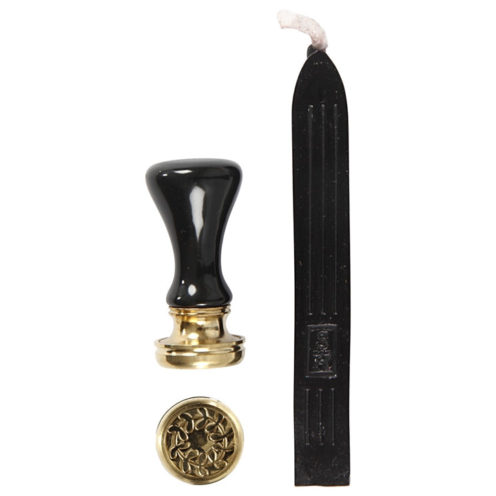 Siegelwachs-Set | verschiedene Farben | 4 schwarz