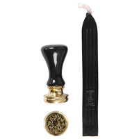 Siegelwachs-Set | verschiedene Farben | 4 schwarz