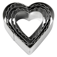 Ausstechformen-Set - 5-teilig | verschiedene Formen | Herzen