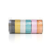 Satz Washi-Bänder 6 x 2,5 m | verschiedene Typen | Glitzer Gold