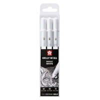 Sakura Gelly Roll Gelschreiber Bright White - 3er Set | verschiedene Strichstärken — Bild 4