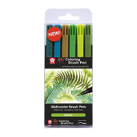 SAKURA Koi Botanical Aquarell-Pinselstifte / 6er Set