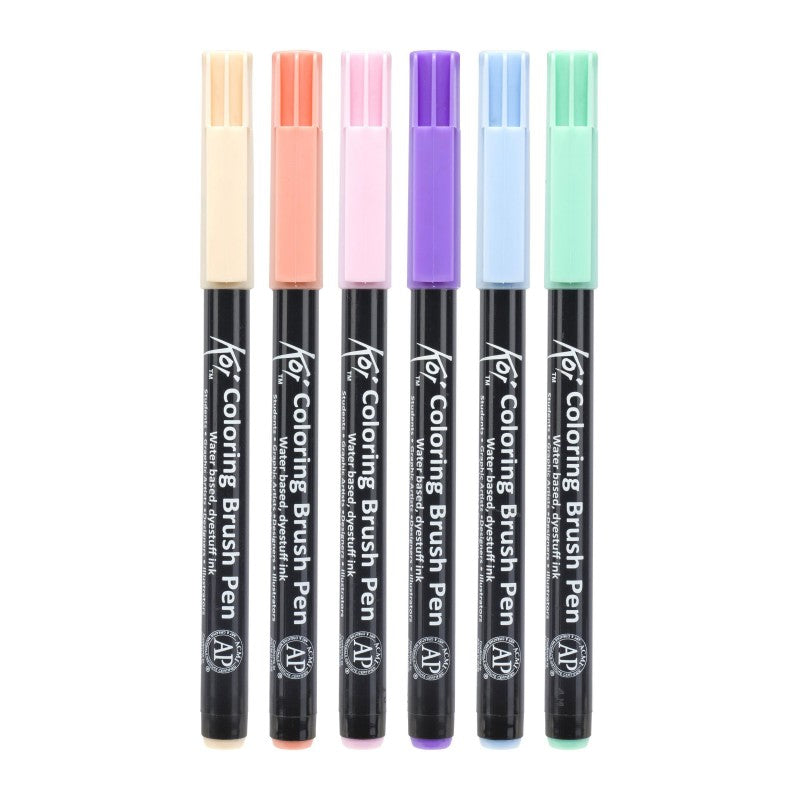 Sakura Koi Coloring Brush Pen Aquarell-Pinselstifte - 6er-Set Sweets