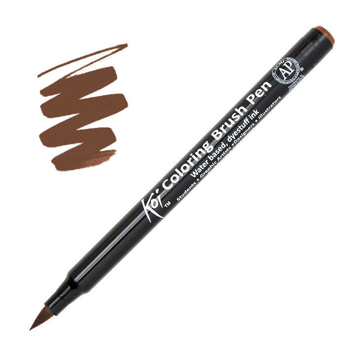 Sakura Koi Pinselstift mit flexibler Spitze für künstlerische Anwendungen ohne Wasser.