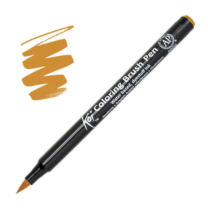 Sakura Koi Pinselstift mit wasserbasierter, lichtechter Tinte für feine Linien und breite Striche.