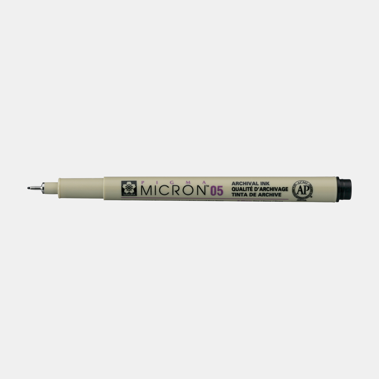 Sakura Pigma Micron 05 Fineliner 0,45 mm – 6er-Set – Schwarz