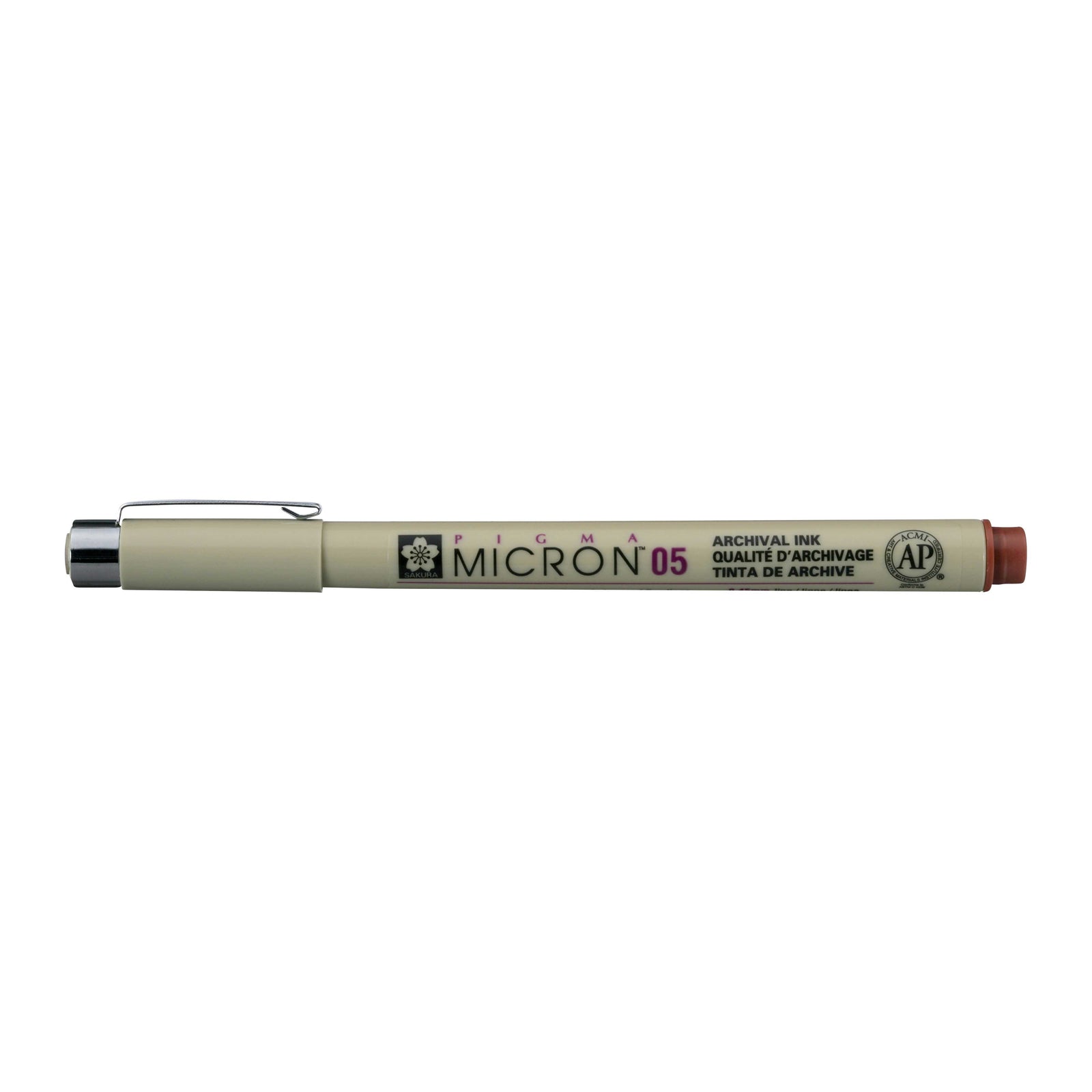 Sakura Pigma Micron 05 Fineliner 0,45 mm – 6er-Set – Braun