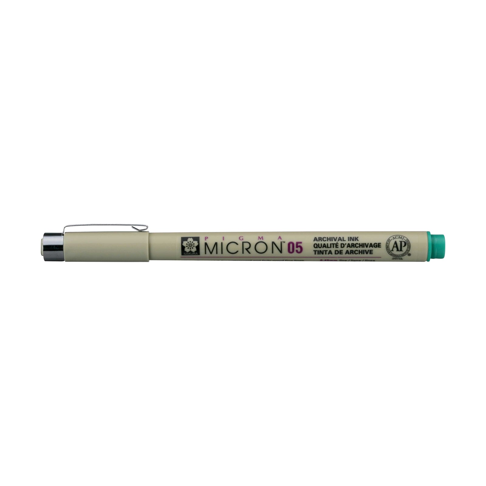 Sakura Pigma Micron 05 Fineliner 0,45 mm – 6er-Set – Grün
