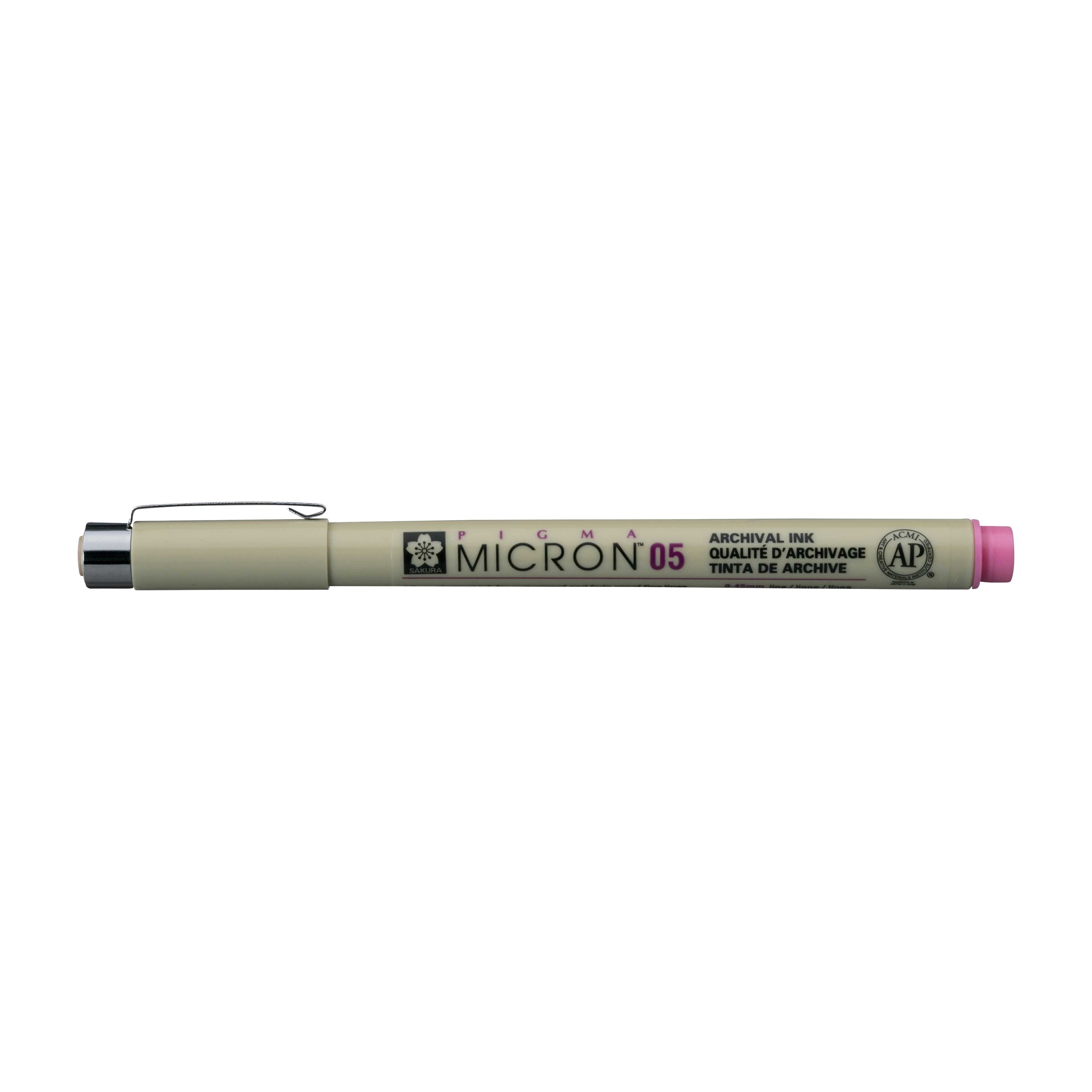 Sakura Pigma Micron 05 Fineliner 0,45 mm – 6er-Set – Rosa