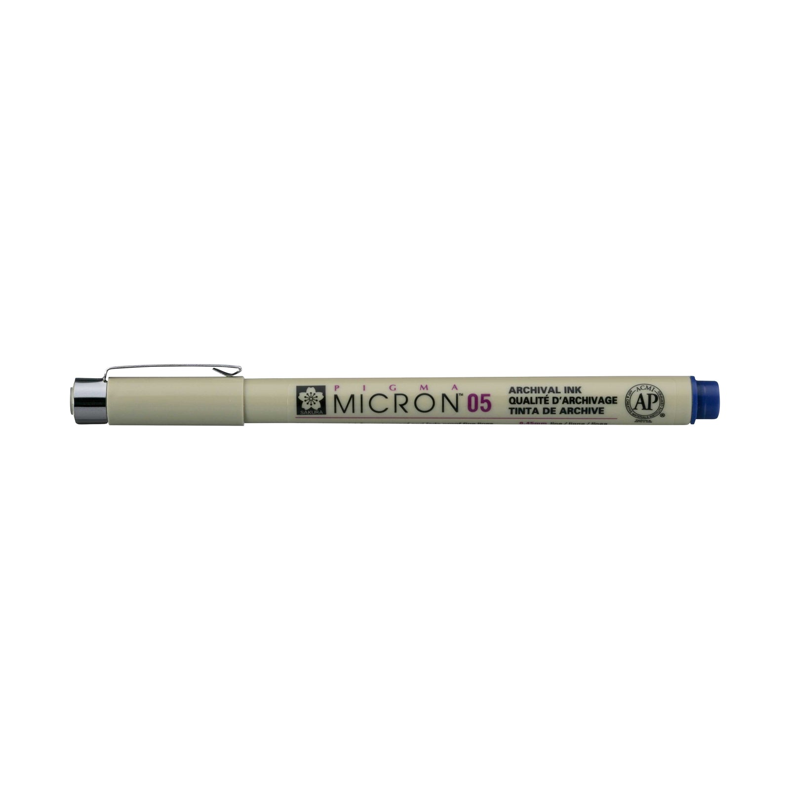 Sakura Pigma Micron 05 Fineliner 0,45 mm – 6er-Set – Königsblau