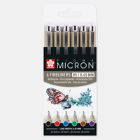 Sakura Pigma Micron 05 Fineliner 0,45 mm – 6er-Set