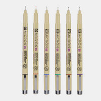Sakura Pigma Micron 05 Fineliner 0,45 mm – 6er-Set
