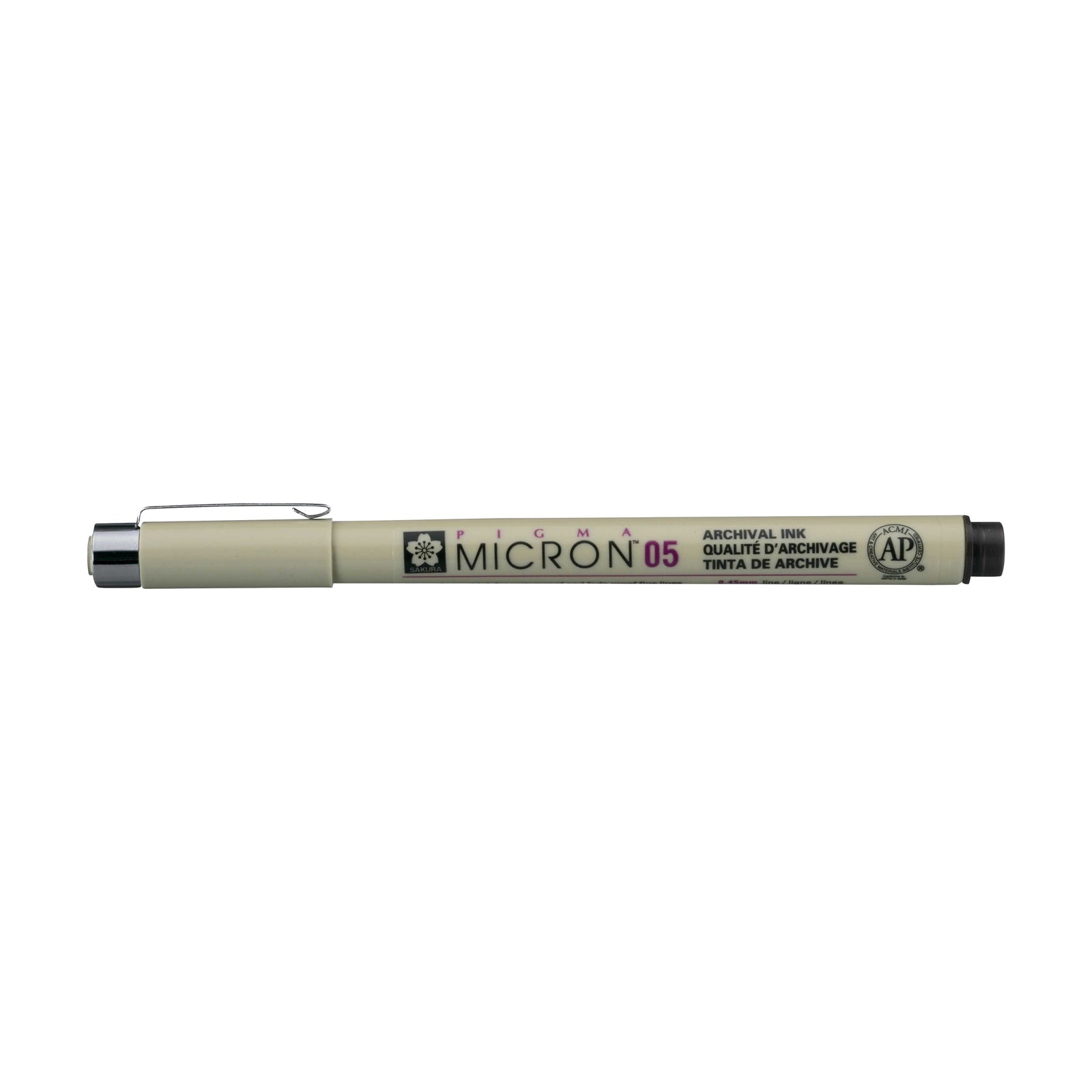 Sakura Pigma Micron 05 Fineliner 0,45 mm – 6er-Set – Sepia