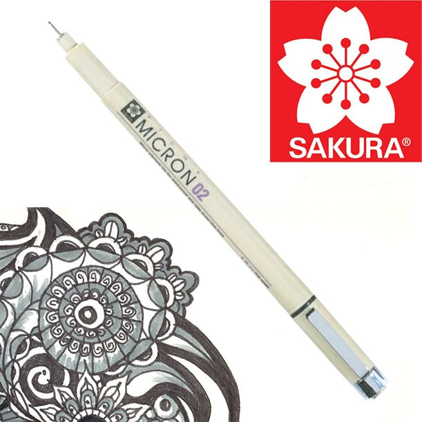 SAKURA Pigma Micron Fineliner BLACK in verschiedenen Strichstärken | ARTMIE