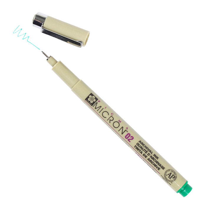 SAKURA Pigma Micron Fineliner in Grün für präzises Zeichnen | ARTMIE