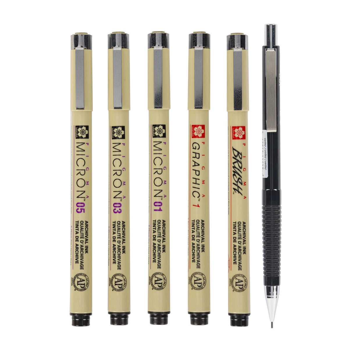 Sakura Pigma Micron Manga Fineliner-Set / 6 Stück