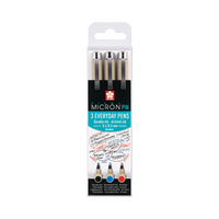 SAKURA Pigma Micron PN Fineliner 3er-Set - Schwarz, Blau, Rot