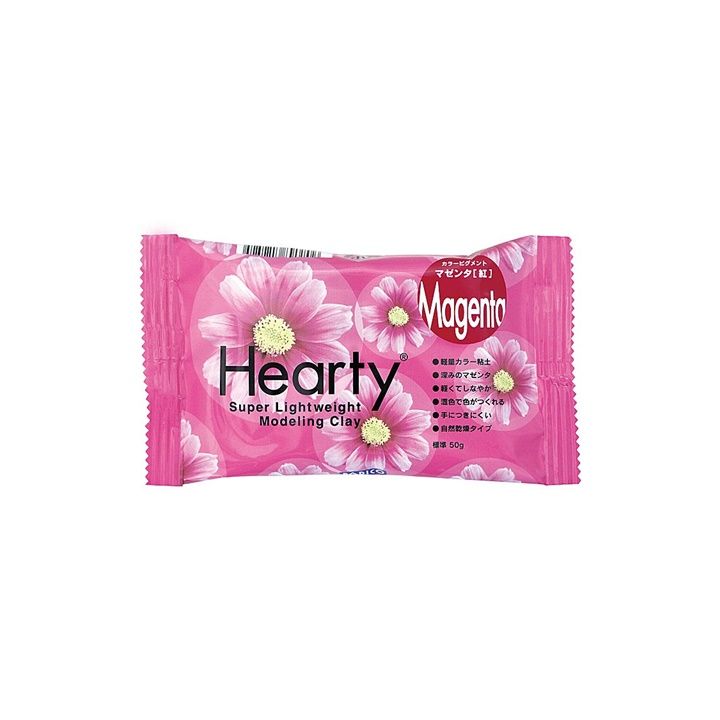 Ultra-leichte, lufttrocknende Modelliermasse Hearty Padico 50 g | verschiedene Farben | magenta