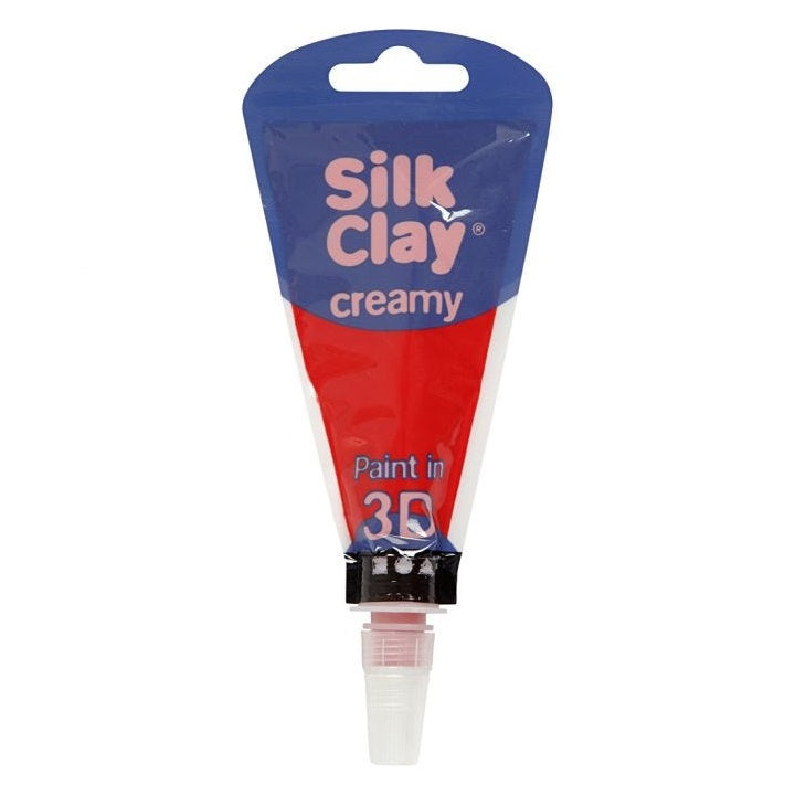 Selbsthärtende Silk Clay 3D Creme-Modelliermasse | verschiedene Farben | rot