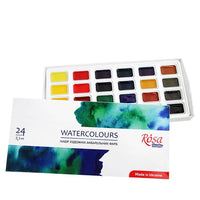 Satz Aquarellfarben, ROSA STUDIO, 24x2,5ml, volle Töpfe, Karton