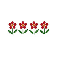 Schablone XL Blumen 22x67 cm