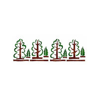Schablone XL Wald 22x67 cm