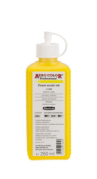 Schmincke AERO COLOR Professional Acryltinte 250 ml – 202 Primärgelb