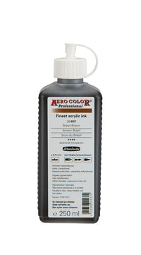 Schmincke AERO COLOR Professional Acryltinte 250 ml – 602 Brasilbraun
