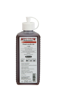 Schmincke AERO COLOR Professional Acryltinte 250 ml – 604 Gebrannte Siena