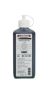 Schmincke AERO COLOR Professional Acryltinte 250 ml – 701 Neutralgrau