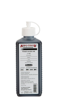 Schmincke AERO COLOR Professional Acryltinte 250 ml – 702 Schwarz