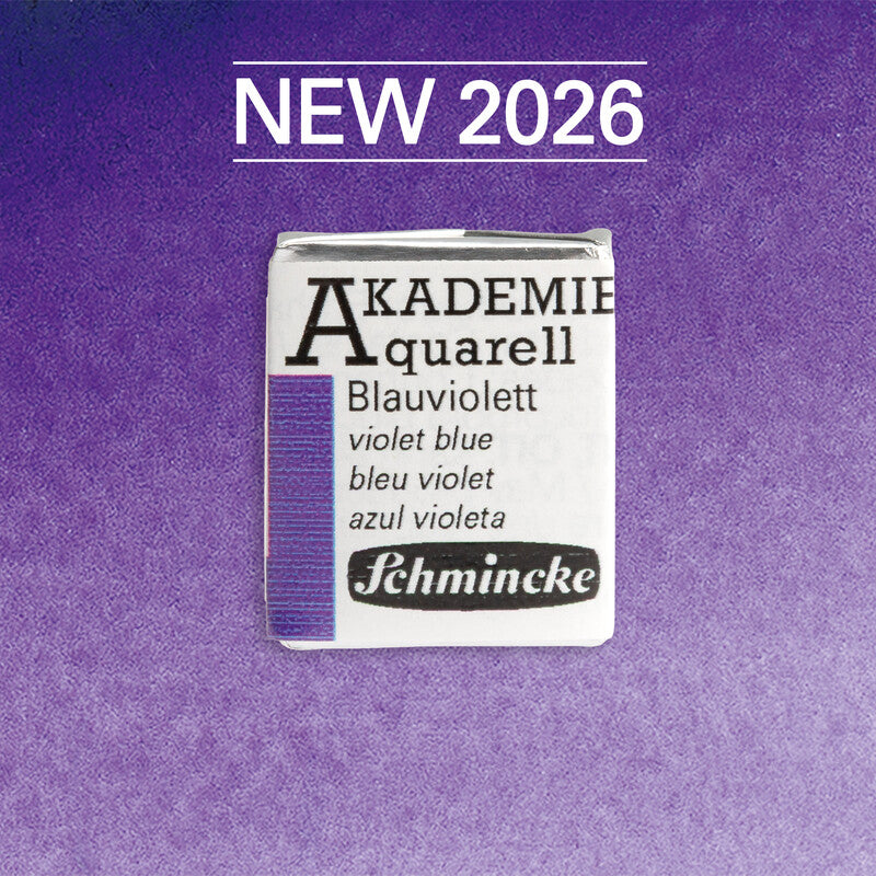 Schmincke AKADEMIE Aquarellfarben 1/2 Näpfchen - Golden pink – 441 Blauviolett