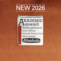 Schmincke AKADEMIE Aquarellfarben 1/2 Näpfchen - Golden pink – 662 Siena gebrannt