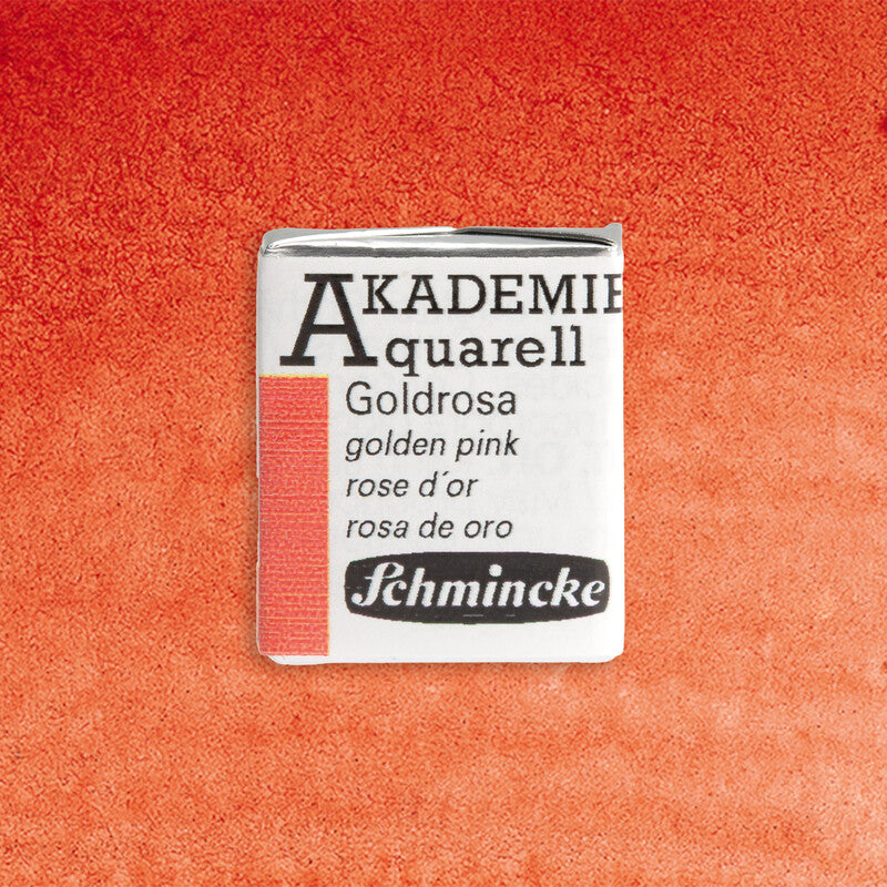 Schmincke AKADEMIE Aquarellfarben 1/2 Näpfchen - Golden pink