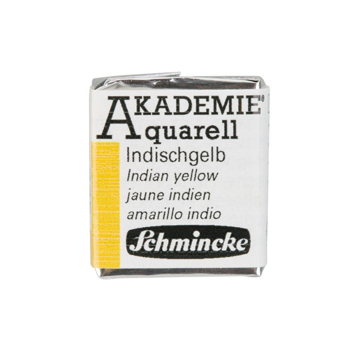 Schmincke AKADEMIE Aquarellfarben 1/2 Näpfchen – 225 indian Gelb