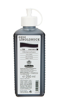 Schmincke aqua-LINOPRINT Linoldruckfarbe 250 ml – 735 Elfenbeinschwarz