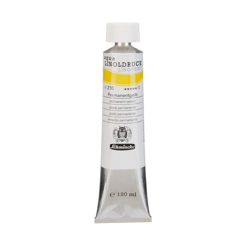 Schmincke aqua-LINOPRINT Linoldruckfarben 120 ml – 210 Permanentgelb