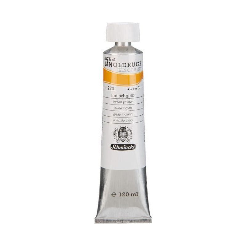 Schmincke aqua-LINOPRINT Linoldruckfarben 120 ml – 220 Indischgelb