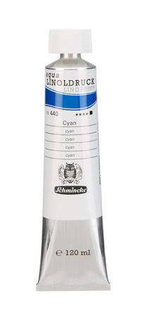 Schmincke aqua-LINOPRINT Linoldruckfarben 120 ml – 440 Cyan