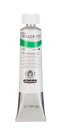 Schmincke aqua-LINOPRINT Linoldruckfarben 120 ml – 520 Permanentgrün