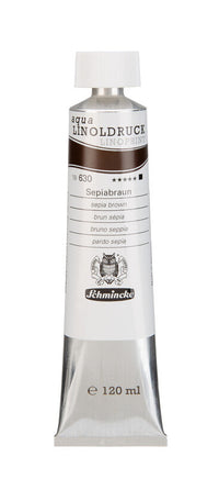 Schmincke aqua-LINOPRINT Linoldruckfarben 120 ml – 630 Sepiabraun