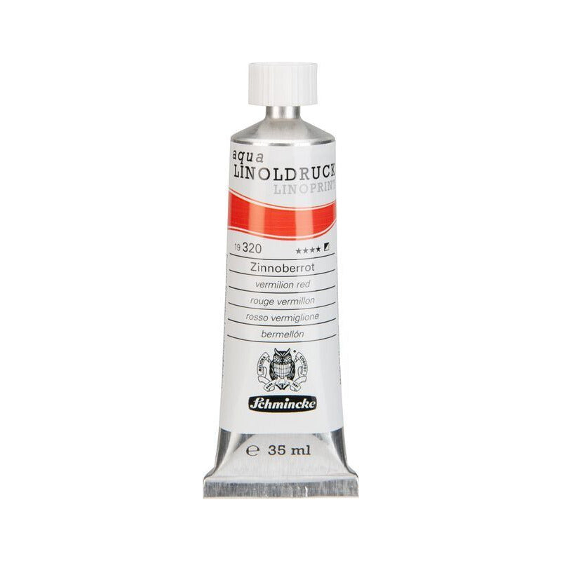 Schmincke aqua-LINOPRINT Linoldruckfarben 35 ml – 320 Zinnoberrot