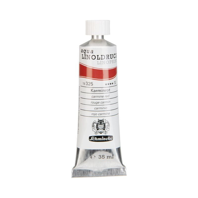 Schmincke aqua-LINOPRINT Linoldruckfarben 35 ml – 325 Karminrot
