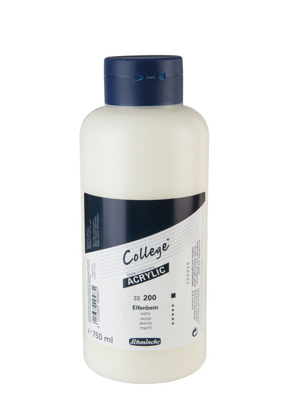 Schmincke College Acrylic Acrylfarben 750 ml – 200 Elfenbein