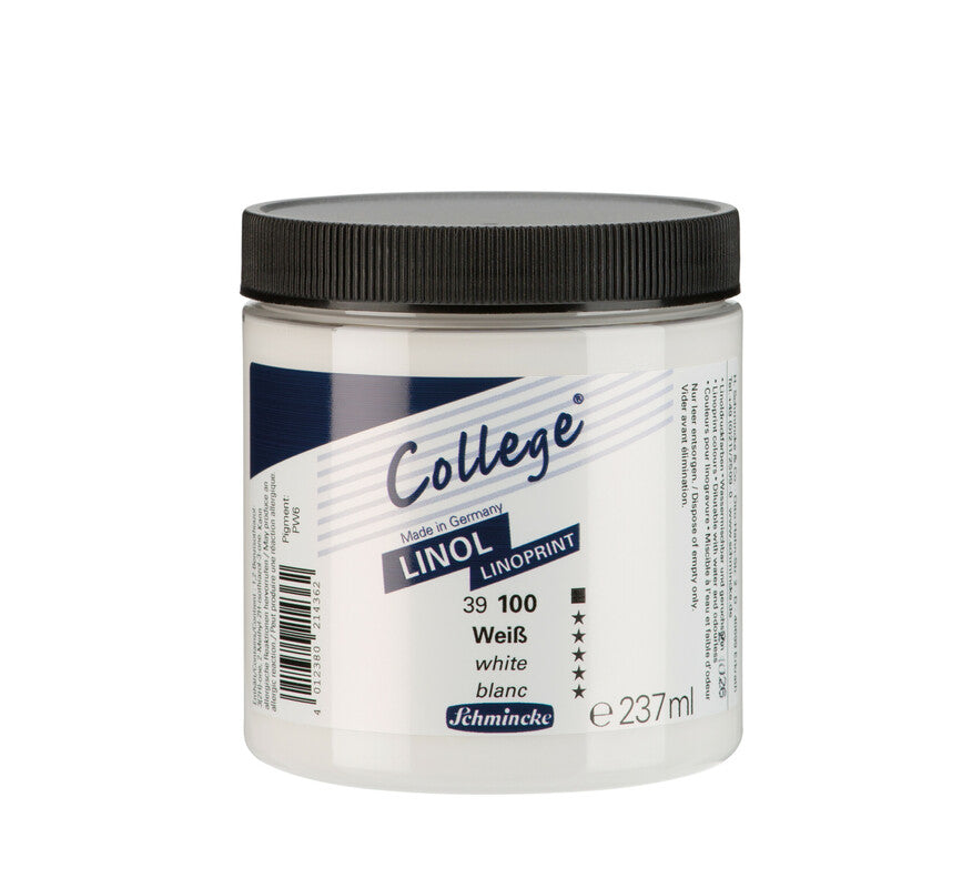 Schmincke College Linol Linoldruckfarbe 237 ml – 100 Weiß