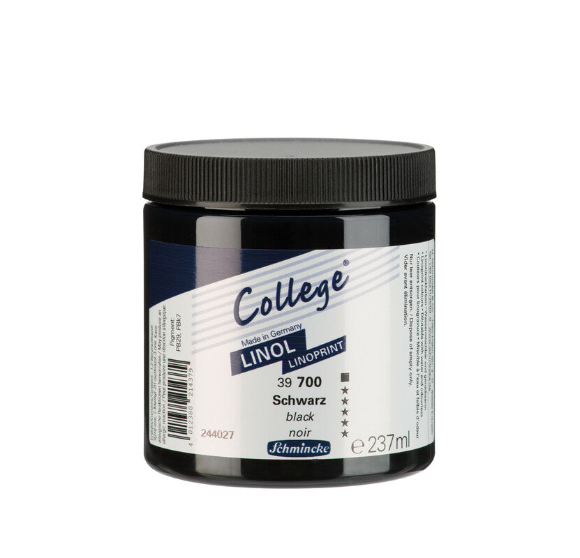Schmincke College Linol Linoldruckfarbe 237 ml – 700 Schwarz