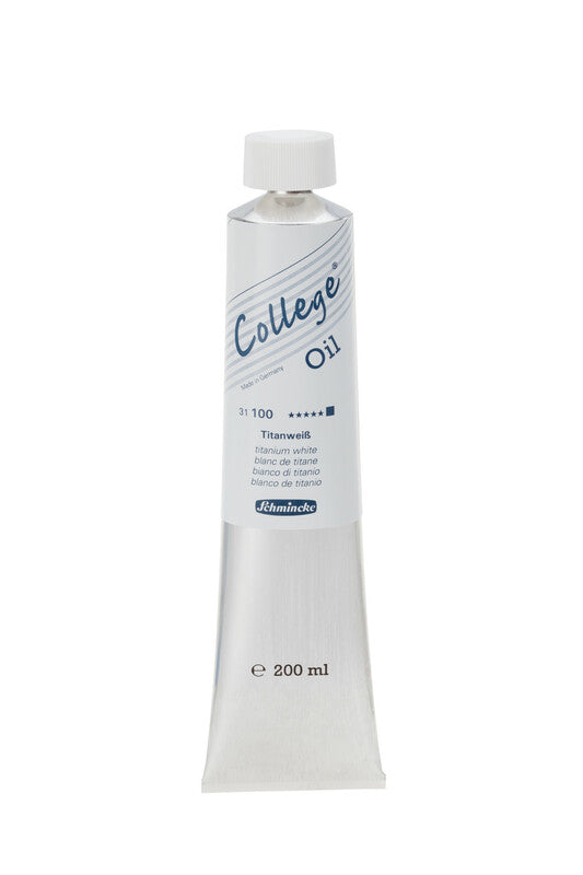 Schmincke College Oil Ölfarbe 200 ml – 100 Titanweiß