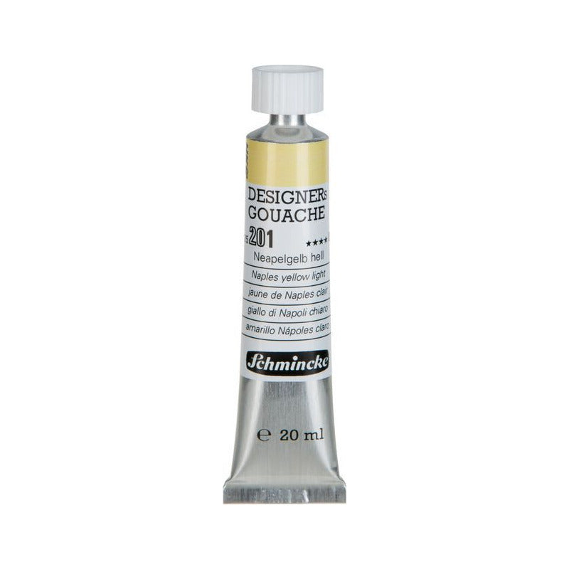 Schmincke Designers Gouache 20 ml Gouachefarbe – 201 Neapelgelb hell